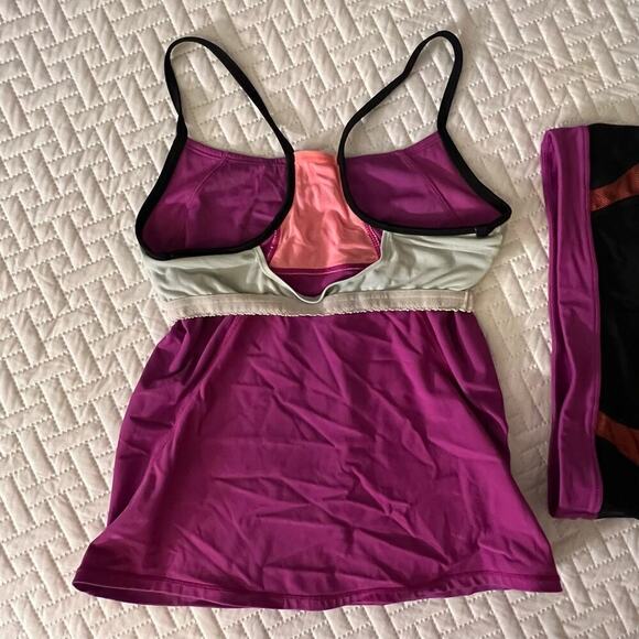 Nike RARE Womens sz S Athletic Set Booty Shorts & Racerback Tank Sport Matching - Picture 8 of 12